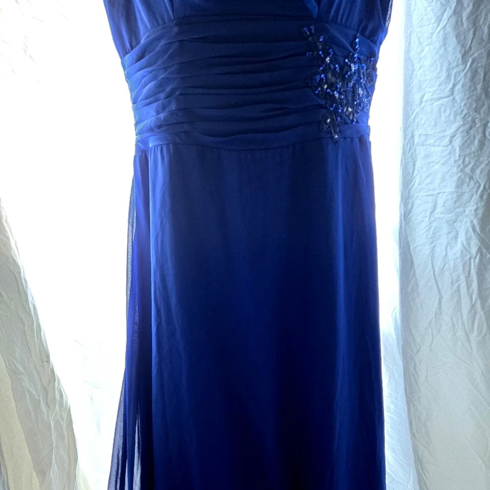 Gorgeous Blue Goddess Dress NWT - Picture 5 of 16